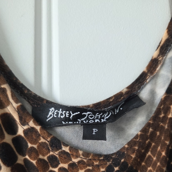 Betsey Johnson Black and Brown Midi Trumpet Skirt - Picture 2 of 3